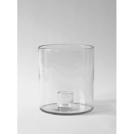 Tell Me More Luna Stor Lysestake - Transparent Glass Lykt 20x23 cm