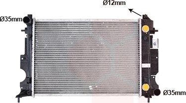 Radiator, motorkjøling VAN WEZEL 47002027
