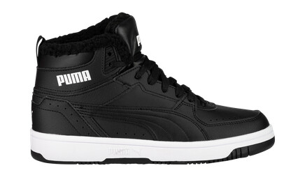 Puma Rebound JOY Fur vintersneaker unisex Svart 46 Puma Rebound JOY Fur vintersneaker unisex Svart 46