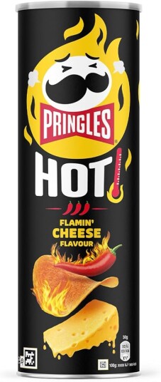 Pringles Hot Flamin Cheese Flavour 160g Pringles Hot Flamin Cheese Flavour 160g
