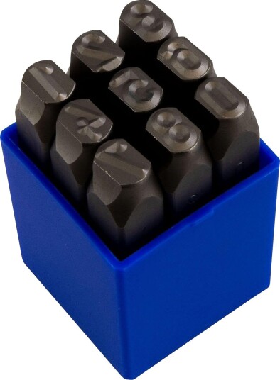 PELA 549850 Sifferstanser 9 mm, 9-pakk, Verksted & bil