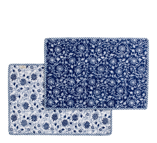 Chamois Margerita spisebrikke 35x50 cm 2-pk marineblå Chamois Margerita spisebrikke 35x50 cm 2-pk marineblå