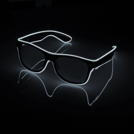 Catsson Int Group LTD El Wire LED Briller - Hvit Catsson Int Group LTD El Wire LED Briller - Hvit