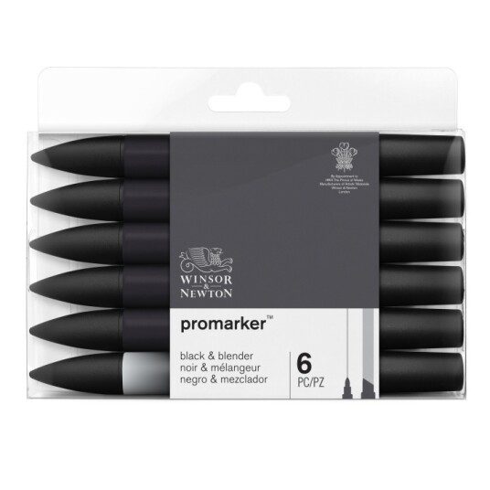 Promarker ProMarker 6-set Black & Blender