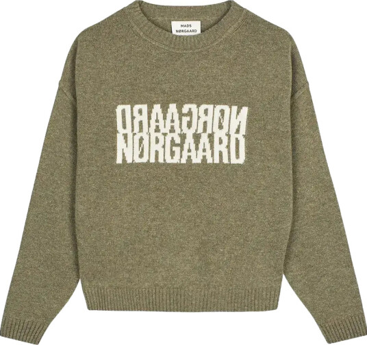 Mads Nørgaard Yota Knit Tilona Sweater - Khaki green - XL Mads Nørgaard Yota Knit Tilona Sweater - Khaki green - XL