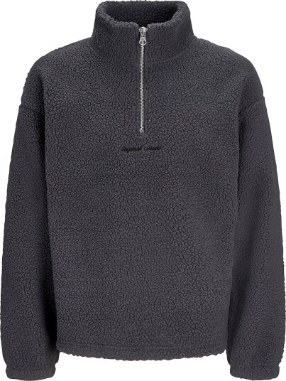Jack & Jones Collegegenser Jornorrebro Emb Teddy Sweat High Ne Grå
