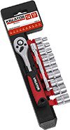 Kreator Pipenøkkelsett 1/4" 4-13 mm 12 Deler