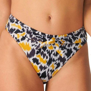 Sloggi Shore Fancy Guppy Bikini Tai Svart/Gul X-Small Dame Sloggi Shore Fancy Guppy Bikini Tai Svart/Gul X-Small Dame