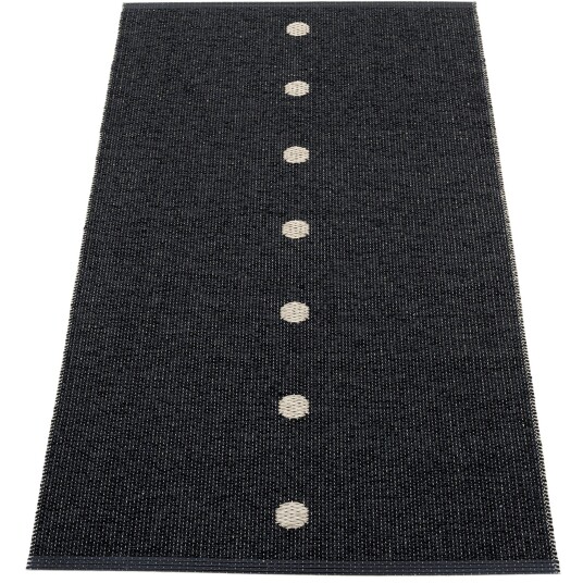 Pappelina Gulvteppe Peg 70 x 140 cm black/linen