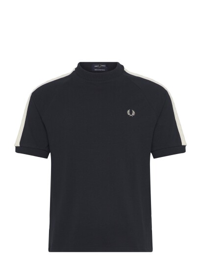 Fred Perry Cable Taped T Shirt Navy M Fred Perry Cable Taped T Shirt Navy M