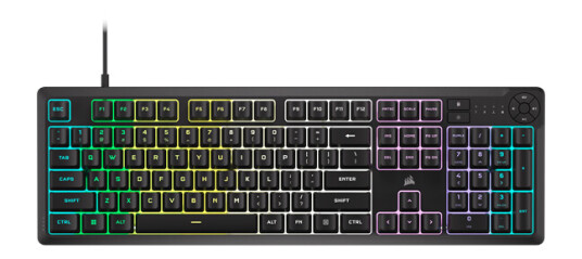 Corsair K55 CORE RGB - Gamingtastatur - Amerikansk Engelsk - Svart Corsair K55 CORE RGB - Gamingtastatur - Amerikansk Engelsk - Svart
