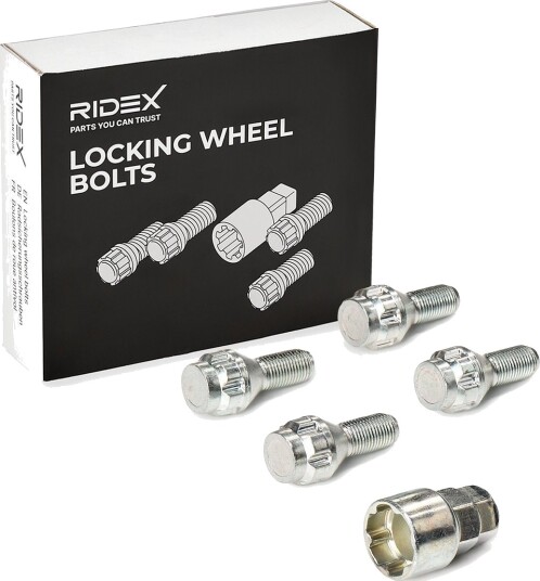 RIDEX 100092L0004 Låsbare hjulbolter
