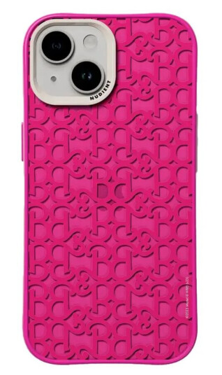 Nudient Form Case iPhone 15 Deksel - Barbie Monogram