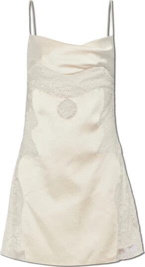 Off White Dame Kjoler Beige L,