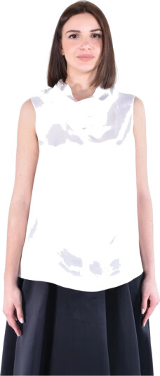 Max Mara Dame Topper Hvit M,