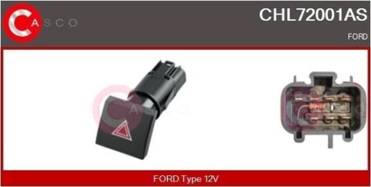 Varselblinklysbryter CASCO CHL72001AS Varselblinklysbryter CASCO CHL72001AS