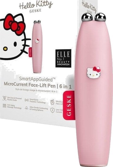 Geske 6In1 Mikrostrøm Ansiktsløfter Med App Hello Kitty Rosa