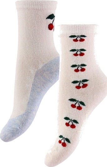 Konges Sløjd Sokker   2 pack   Cherry Mix   Konges Sløjd   17/18   Sokker   Beige