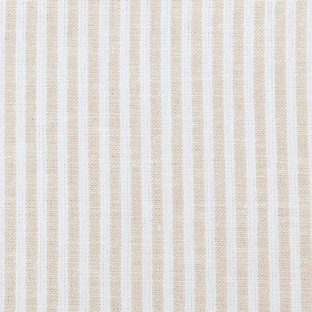 Balsløw Lin/Bomull Jersey Striper Stoff 150cm 652 Beige 50cm