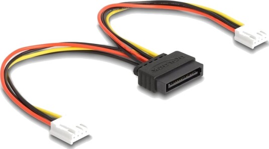 Delock Strømadapter Sata Strøm Hann Til 4 Pin Mini Strømkontakt Hunn 15 Cm