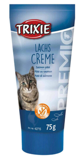 Premio Cat Laksepaté 75g - Kattegodbit i tube med laks