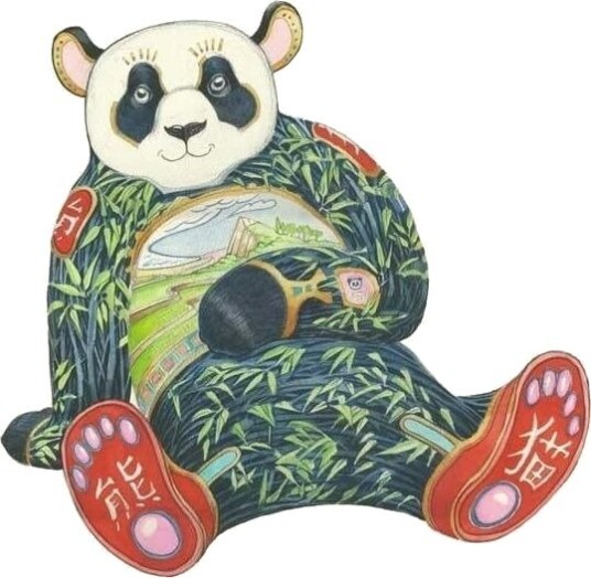 A121 B6 Carnet + Panda-Konvolutt