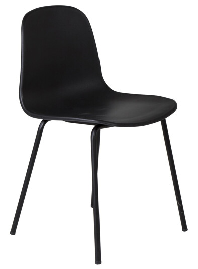 Venture Design Arctic spise stol Svart Plast/svart Svart
