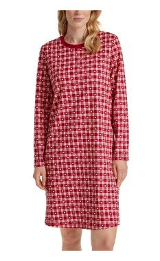 Calida Family And Friends Short Nightdress Rød bomull X-Small Dame