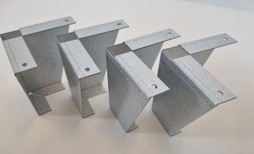 Dantherm sokkel for ventilasjonssystem metallhvit white 600 x 603 x 526 mm
