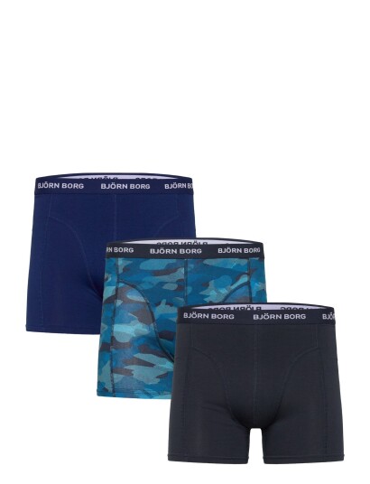 Björn Borg Cotton Stretch Boxer 3P   Blue   XS