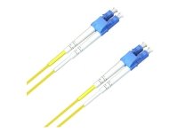 MicroConnect 20m LC/UPC Fiberoptisk Nettverkskabel med Enkeltmodus - Gul