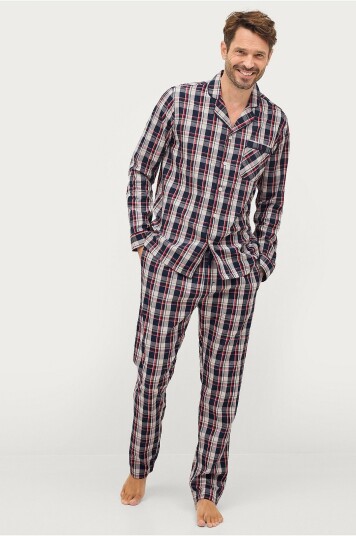 Ellos Collection Pyjamas Lance i poplin Blå Ellos Collection Pyjamas Lance i poplin Blå