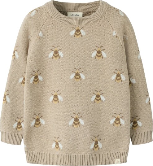 Lil"Atelier Nmnlamoe Ls Knit Lil   Brown   122 128