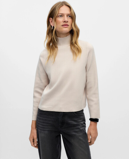 Object Objreynard High Neck Pullover Noos - Beige - S Object Objreynard High Neck Pullover Noos - Beige - S