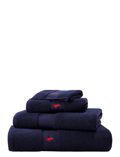 Ralph Lauren Home Poloplay Wash Towel - Navy - 33X33CM