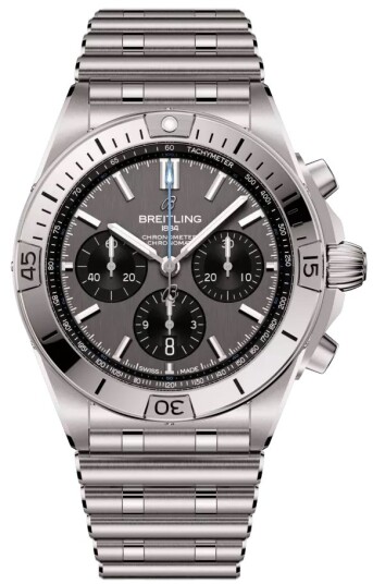 Breitling Herreklokke EB0134101M1E1 Chronomat B01 42 Grå/Stål Ø44