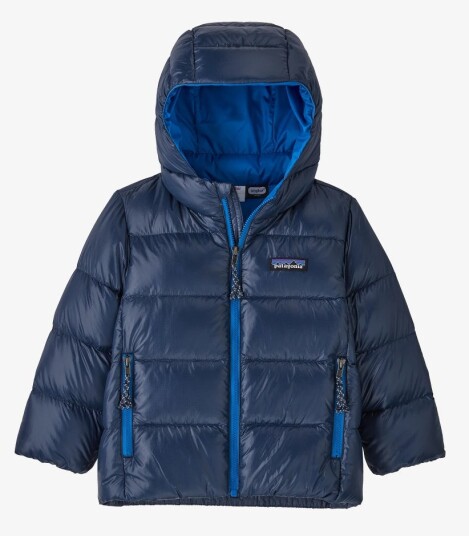 Patagonia Baby Hi-Loft Down Sweater Hoody New Navy 2 år Patagonia Baby Hi-Loft Down Sweater Hoody New Navy 2 år