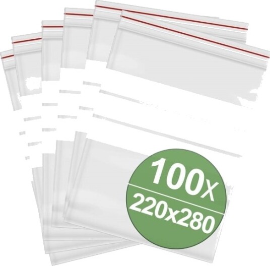 Lukketetningspose Med Tekstetiketter B X H 220 X 280 Mm Transparent Polyetylen 100 Stk Lukketetningspose Med Tekstetiketter B X H 220 X 280 Mm Transparent Polyetylen 100 Stk