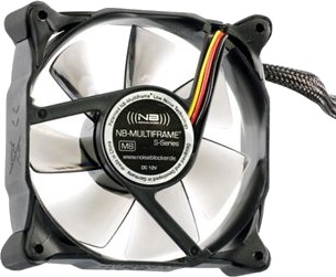 Noiseblocker Multiframe Mf8-S3hs Vifte 8cm 2200 Rpm 19 Db 34.7 Cfm 59 M³/T