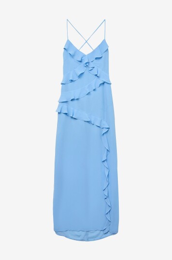 Vero Moda Maxikjole vmAmina Singlet Ankel Dress Blå