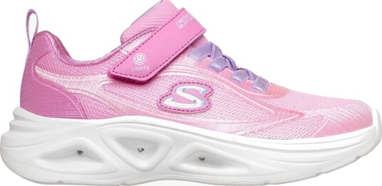 Skechers Sola Glow 2.0 Dazzle Blinkende Sneakers, Rosa, 25