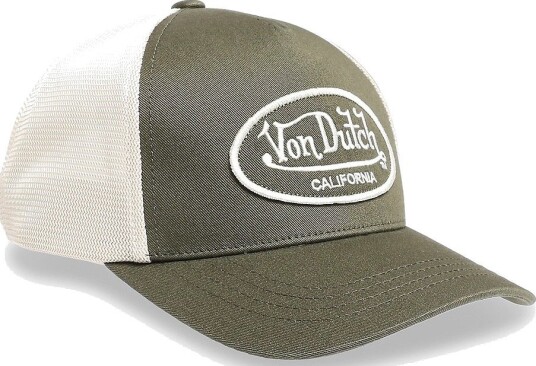 Von Dutch Embroidery Oval Trucker Green/White Von Dutch - GREEN - WHITE - One Size