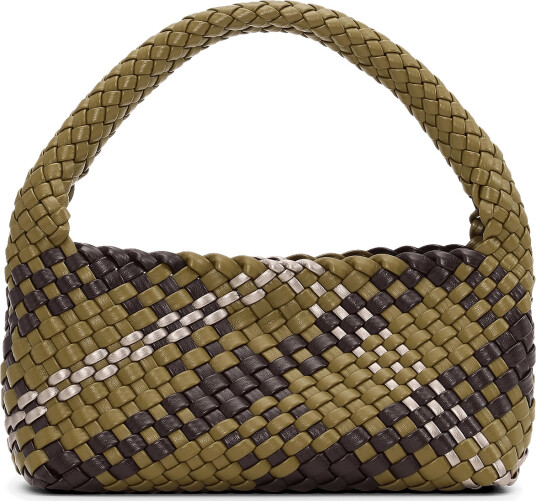 SUI AVA Woven Mini Bag + Pouch   Khaki green   ONE SIZE