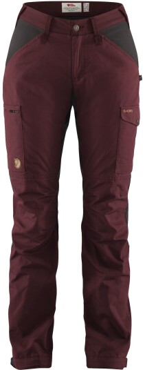 Fj�llr�ven Kaipak Trousers Curved Ws Dark Garnetdark Grey 40