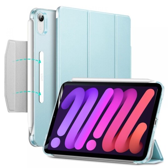 ESR iPad Mini (2021) Ascend Tri-Fold Deksel - Lyseblå