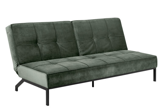 Peyton sovesofa skoggsgrønn, metall svart.