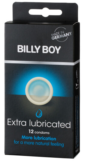 Billy Boy Extra Lubricated Kondomer 12 stk - Klar Billy Boy Extra Lubricated Kondomer 12 stk - Klar