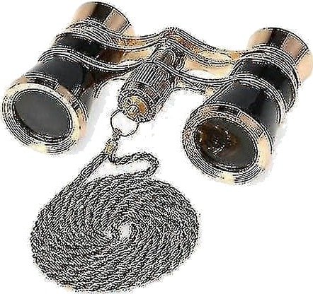3 × 25Operakikkert Linse Vintage Metallkropp Mini Teaterkikkert