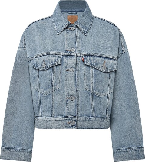 Levi"s® Loose Crop Trucker Sunny Seaso Blue L