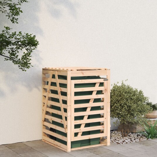  Søppeldunkskur 84x90x128,5 cm heltre furu